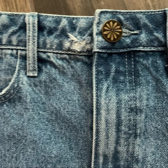 NWT Show Me Your Mumu Arizona High Waisted Cut Off Shorts Out of the Blue Sz 24 - Picture 8 of 12